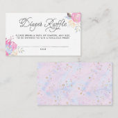 Aquarellfarben-Blume mit Glitzer-Windeln Begleitkarte (Vorne/Hinten)