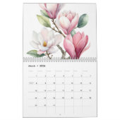 Aquarellfarben-Blume nach Francoise 12 Monate Kalender (Mär 2026)
