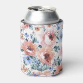 Aquarellfarben-Blume, nahtlose Musterillustrierung Dosenkühler (Kanne Vorderseite)