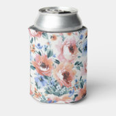 Aquarellfarben-Blume, nahtlose Musterillustrierung Dosenkühler (Kanne Rückseite)