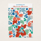 Aquarellfarben Blume Necklace Erring Juwelen (Vorderseite)