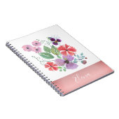 Aquarellfarben-Blume Notizblock (Rechte Seite)