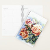 Aquarellfarben Blume Orange Rose Bud Illustration Planer (Anzeige)