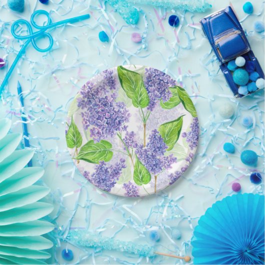 Aquarellfarben-Blume Pappteller (Party)