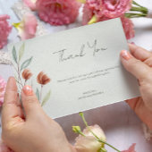 Aquarellfarben Blume Pastellgrün Einladung