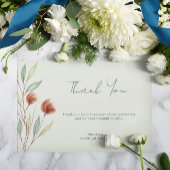 Aquarellfarben Blume Pastellgrün Einladung