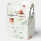 Aquarellfarben Blume Pastellgrün Geschenkschachtel (Geöffnet)