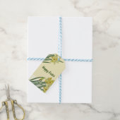 Aquarellfarben Blume Portrait Illustration Geschenkanhänger (Mit Garn)