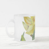 Aquarellfarben Blume Portrait Illustration Mattglastasse (Links)