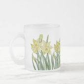 Aquarellfarben Blume Portrait Illustration Mattglastasse (Links)