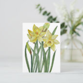 Aquarellfarben Blume Portrait Illustration Postkarte (Stehend Vorderseite)