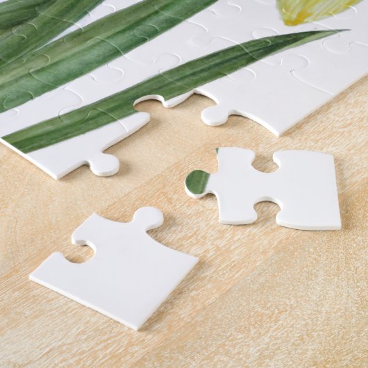 Aquarellfarben Blume Portrait Illustration Puzzle (Seite)