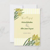 Aquarellfarben Blume Portrait Illustration RSVP Karte (Rückseite)