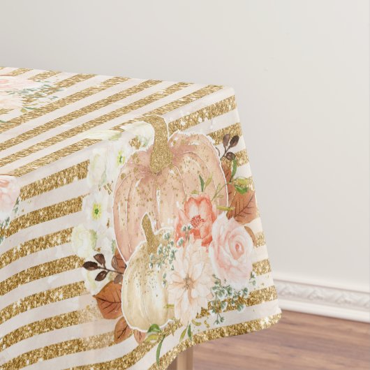 Aquarellfarben Blume Pumpkin Baby Dusche Party Dek Tischdecke (Beispiel)