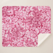 Aquarellfarben-Blume: rosa, blühende Hintergrundfa Sherpadecke (Vorderseite (Horizontal))