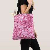 Aquarellfarben-Blume: rosa, blühende Hintergrundfa Tasche (Von Nahem)