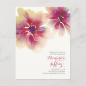 Aquarellfarben-Blume Save the Date Postkarten (Vorderseite)