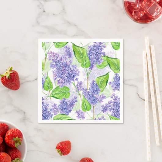 Aquarellfarben-Blume Serviette (Beispiel)