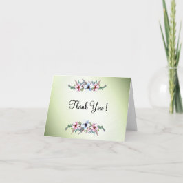 Aquarellfarben Blume Shine Vielen Dank, dass Sie i Dankeskarte