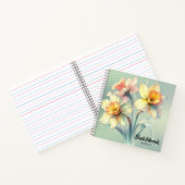 Aquarellfarben - Blume Sketchbook Notizblock (Innenseite)