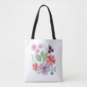 Aquarellfarben-Blume. Tasche (Vorderseite)