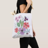 Aquarellfarben-Blume. Tasche (Von Nahem)