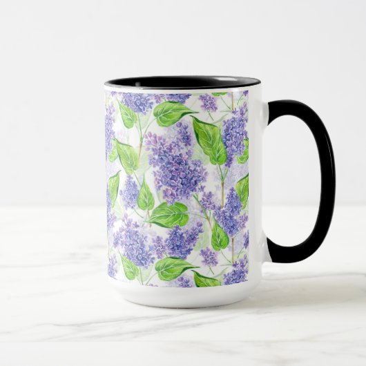Aquarellfarben-Blume Tasse (Rechts)