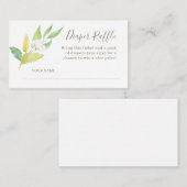 Aquarellfarben Blume Twig Baby Duschdusche Windelw Begleitkarte (Vorne/Hinten)