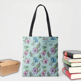 Aquarellfarben-Blume Uni anpassen Tasche