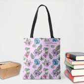 Aquarellfarben-Blume Uni anpassen Tasche