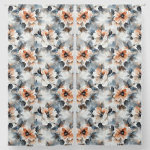Aquarellfarben Blume Vintages Muster Blau und Peac