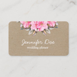 Aquarellfarben-Blume Visitenkarte