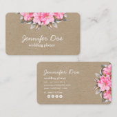 Aquarellfarben-Blume Visitenkarte (Vorne/Hinten)