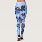Aquarellfarben-Blumendesign Leggings (Rückseite)