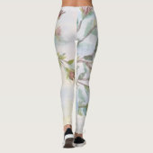 Aquarellfarben-Blumendesign Leggings (Rückseite)
