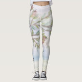 Aquarellfarben-Blumendesign Leggings (Vorderseite)