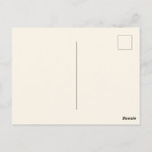 Aquarellfarben-Blumendesign Postkarte (Rückseite)