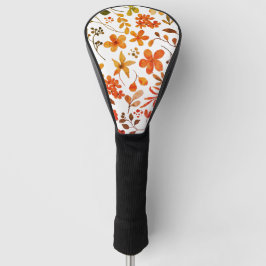 Aquarellfarben Blumendruck Golf Headcover
