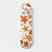 Aquarellfarben Blumendruck Skateboard (Vorne)
