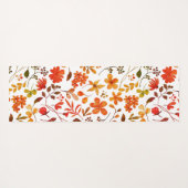 Aquarellfarben Blumendruck Yogamatte (Rückseite (Horizontal))