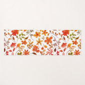Aquarellfarben Blumendruck Yogamatte (Vorderseite (Horizontal))