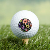 Aquarellfarben Blumenmuster Nahtlose Gartenmuster Golfball (Insitu T-Shirt)