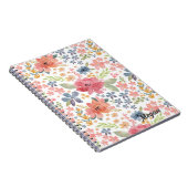 Aquarellfarben-BlumenNotebook mit bunten Blume Notizblock (Rechte Seite)