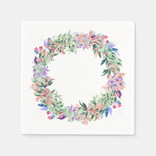 Aquarellfarben Blumenzauber Papier Napkins Serviette