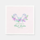 Aquarellfarben Blumenzwiebeln Osterpapier Napkin Serviette (Vorderseite)