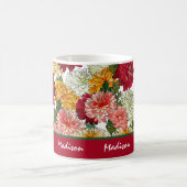 Aquarellfarben Blütenfarben Moderner botanischer N Kaffeetasse (Mittel)