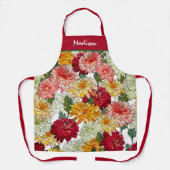 Aquarellfarben Blütenfarben Moderner botanischer N Schürze (Vorderseite)