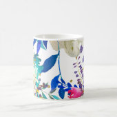 Aquarellfarben Blütenkolorfarbenpflaume Spaß hell  Kaffeetasse (Mittel)