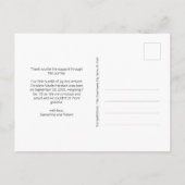 Aquarellfarben Blütenrosa Türkisfarben Kindermädch Ankündigungspostkarte (Rückseite)