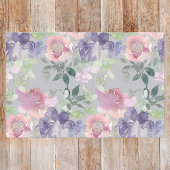 Aquarellfarben Blütenrot Rosa Lavendel Lila Seidenpapier